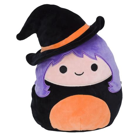 Stuffed frog with a witch hat squishmallow